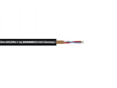 SOMMER CABLE Microphone Cable AES/EBU 2x0.14 100m bk SC-Micro-Stage