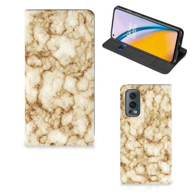 OnePlus Nord 2 5G | Standcase | Marmer Goud