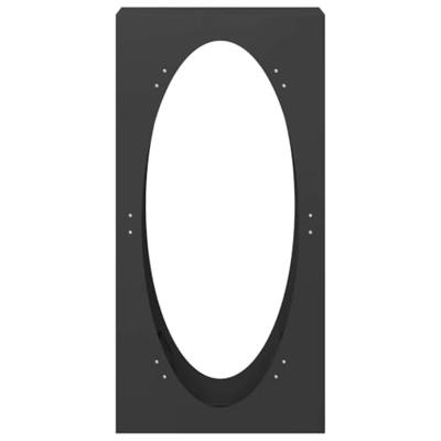 Brandhoutrek 50x23x100 cm koudgewalst staal zwart