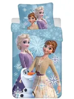 Frozen peuterdekbedovertrek white Snowflake - 100 x 135 cm - Katoen - thumbnail