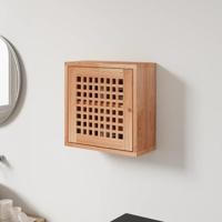 Wandkast 42x18x42 cm massief walnotenhout - thumbnail
