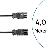 Bachmann 375.0551 Stroom Verlengkabel Zwart 4 m - thumbnail