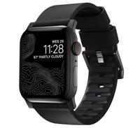 Nomad Active Pro lederen horlogeband pro zwart / zwarte hardware 45/46/49 mm - Black - thumbnail
