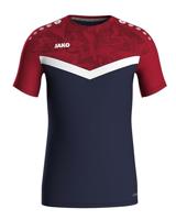 JAKO 6124K T-Shirt Iconic Kids - Marine/Chillrood - 116 - thumbnail