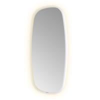 Spiegel Hotbath &MORE 100x50 cm LED-Verlichting Spiegelverwarming Deens Ovaal Mat Wit - thumbnail