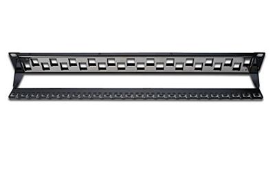 Digitus DN-91412 24 poorten Netwerkpatchpaneel 483 mm (19) Zonder connectoren 1 HE Meerdere kleuren