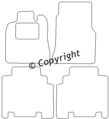 Velours Automatten passend voor Mercedes-Benz A-Klasse W168 1 HL1461803