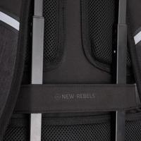 New Rebels - Otis - Stanford Rugtas 20L - Duotone - duurzaam waterafstotend polyester - 15.6" laptop - Zwart - thumbnail