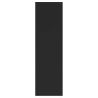 Wandschap 75x16x55 cm spaanplaat zwart - thumbnail