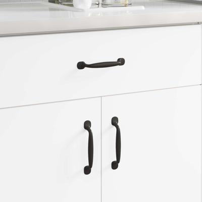 VidaXL Meubelhandgreep 12 pcs zwart 130 x 19,4 x 22,3 mm aluminium