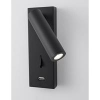 Lyora BedlampjeFuse zwart met usb - 9170102 - thumbnail