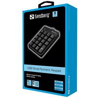 Sandberg USB Wired Numeric Keypad numeriek toetsenbord - thumbnail