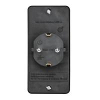 Hama Stopcontactadapter 3-voudig 1x Geaard Stopcontact 2x Euro Zwart - thumbnail