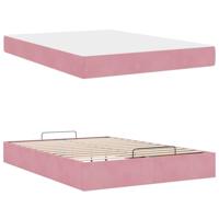 Bedframe Roze 140 x 200 cm Fluweel - thumbnail