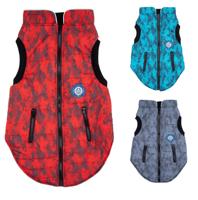 Hondenjas gevoerd met rits 50 cm - thumbnail