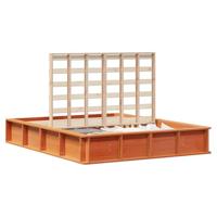 Bedframe met opslag Wasbruin 160 x 200 cm Massief grenenhout - thumbnail