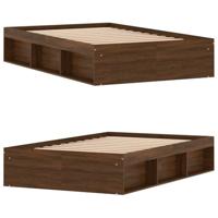 Bedframe bruin eikenkleur 120x190 cm - thumbnail