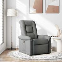 Fauteuil verstelbaar stof donkergrijs - thumbnail