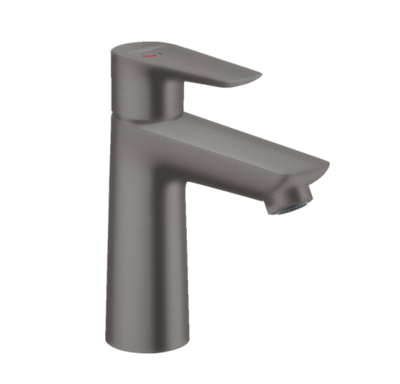 Wastafelmengkraan Talis E HansGrohe 110 Eengreeps CoolStart Zonder Afvoer Geborsteld Zwart Chroom - thumbnail