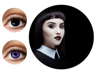 Duo black witch/purple Monster Maandlenzen