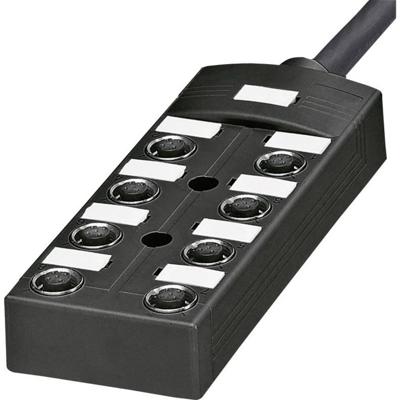 Phoenix Contact SACB-8/16-10,0PUR OD 1457377 Passieve sensor/actorbox M12-verdeler met metalen schroefdraad 1 stuk(s) Piece