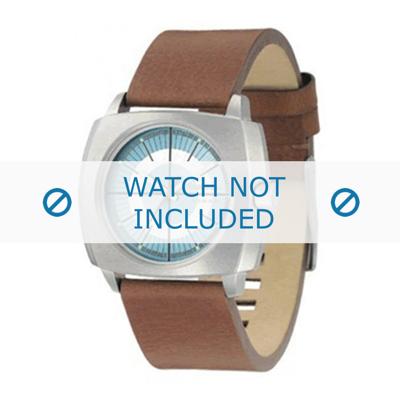 Diesel horlogeband DZ1075 Leder Cognac 24mm