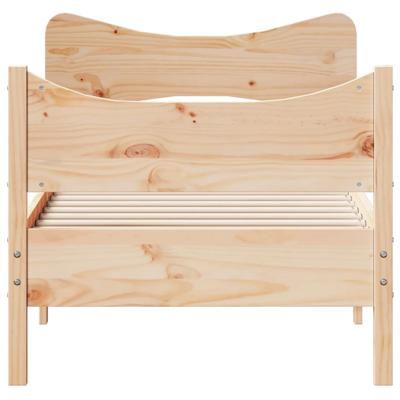 Bedframe zonder matras massief grenenhout 200x200 cm
