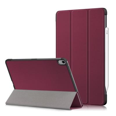 3-Vouw sleepcover hoes - iPad Air (2022 / 2020) 10.9 inch - Bordeaux Rood 3-Vouw sleepcover hoes - iPad Air (2022 / 2020) 10.9 inch - Bordeaux Rood