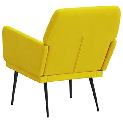 Fauteuil 62x79x79 cm fluweel geel