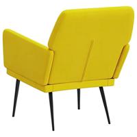 Fauteuil 62x79x79 cm fluweel geel - thumbnail
