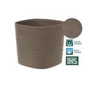 Zelfwaterende bloempot Garden ID Taupe 25 x 25 cm - thumbnail