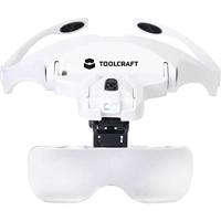 TOOLCRAFT 2469761 Loepbril Met LED-verlichting Vergrotingsfactor: 3.5 x, 2.5 x, 2.0 x, 1.5 x, 1.0 x Lensgrootte: (l x b) 95 mm x 34 mm - thumbnail
