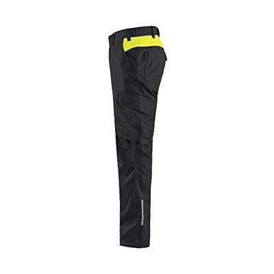 Blåkläder Industrie werkbroek stretch 14441832 | Zwart/High-Vis Geel | Maat 64 - 7330509757499