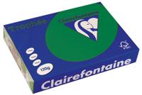 Clairefontaine Trophée Intens, gekleurd papier, A4, 120 g, 250 vel, dennengroen - thumbnail