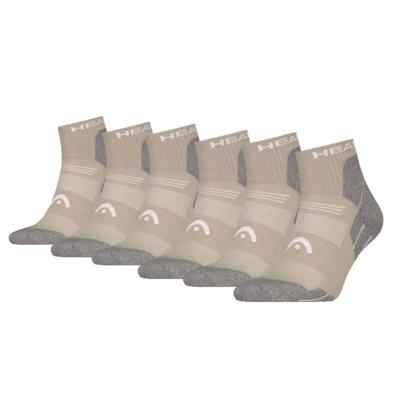 HEAD Wandelsokken All Climates Hiking Quarter 6-pack Taupe-43/46