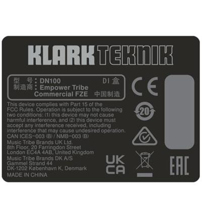 Klark Teknik DN100 V2 Actieve DI-box