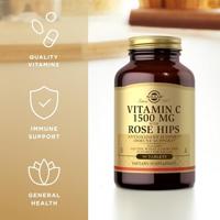 Solgar Vitamine C with Rose Hips (Rozenbottel) 1500 mg Tabletten - thumbnail
