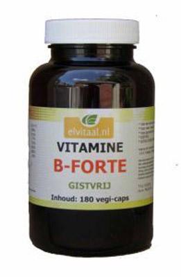 Elvitum Vitamine B-Forte Gistvrij Vegicaps Elvitum Vitamine B-Forte Gistvrij Vegicaps