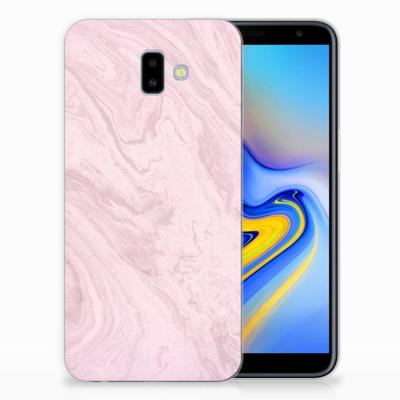 Samsung Galaxy J6 Plus (2018) | TPU | Siliconen hoesje | Marble Pink - Origineel Cadeau Vriendin