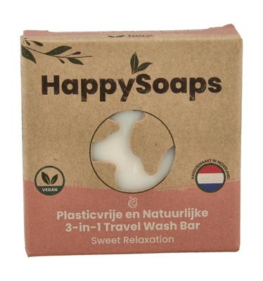 Happysoaps 3-In-1 Travel Wash Bar - Sweet Relaxation
