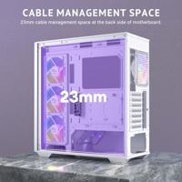 Antec C3 ARGB Midi-tower PC-behuizing Wit Zijvenster - thumbnail