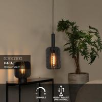 Lucide RAFAL - Hanglamp - Ø 20 cm - 1xE27 - Grijs - thumbnail