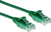 ACT DC9703 LSZH U/UTP CAT6 Datacenter Slimline Patchkabel Snagless | RJ45 Connectoren | Groen | 3 meter - thumbnail