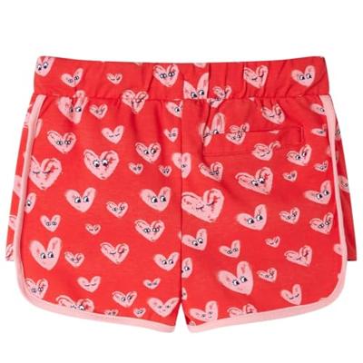 Kindershort met trekkoord 92 rood Kindershort met trekkoord 92 rood