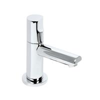 Toiletkraan Plieger Shape Opbouw Recht Rond Glans Chroom Koudwaterkraan - thumbnail