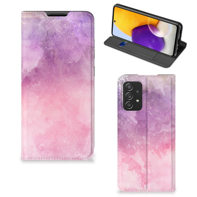Bookcase Samsung Galaxy A72 (5G/4G) Pink Purple Paint Bookcase Samsung Galaxy A72 (5G/4G) Pink Purple Paint