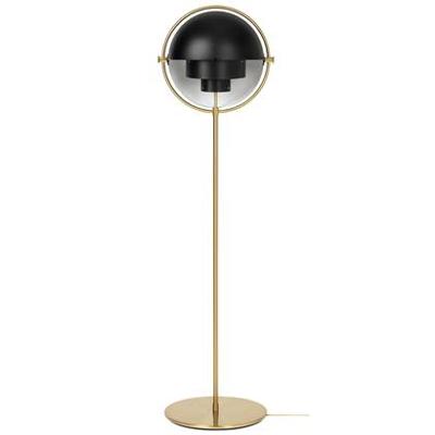 Gubi Multi-Lite Vloerlamp - Messing & Mat zwart