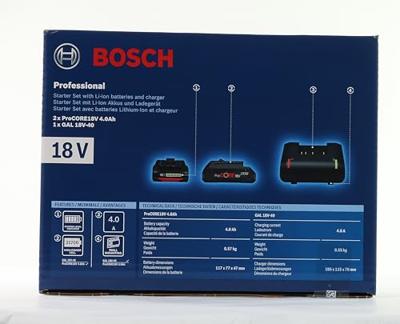 Bosch Professional Starterset 2x Accu 18V 4.0Ah ProCORE18V AMPShare + Lader GAL 18V-40 - 1600A01BA3 - thumbnail