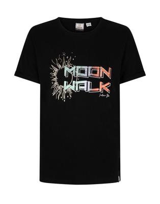 Indian Blue Jeans Meisjes t-shirt moonwalk - Zwart