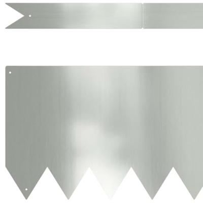 VidaXL Tuinrand 20 pcs zilver 100 x 0.05 x 20 cm gegalvaniseerd staal VidaXL Tuinrand 20 pcs zilver 100 x 0.05 x 20 cm gegalvaniseerd staal